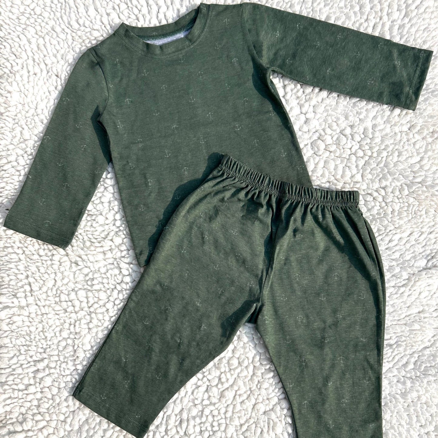 Kids PJ Set - Green