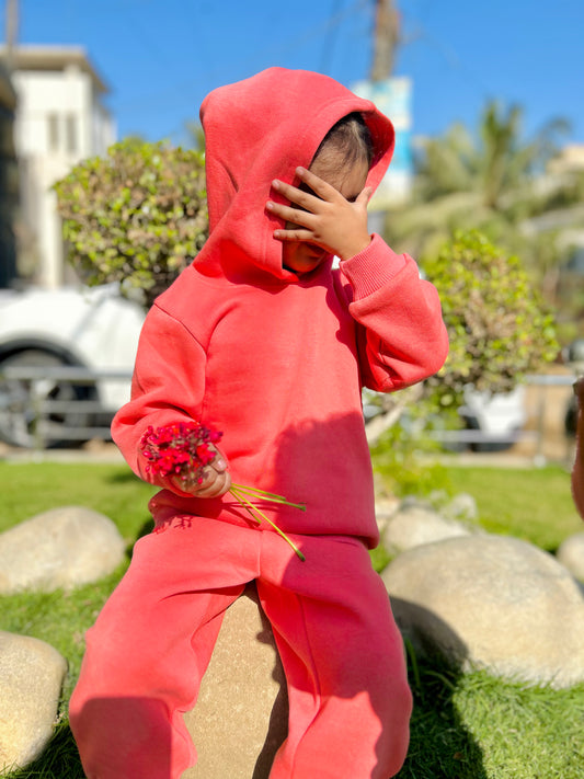 Pink Hoodie Tracksuit